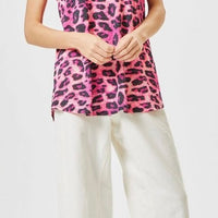 Lizzy Pink Leopard Tank Top