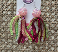 
              Sequin Tassel Earrings-Holiday Mix w/Pave Bead
            