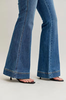 
              Judy Blue Flare Tummy Control Double Button Jeans-Regular
            
