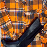 Retro Kiss Flannel Overlay