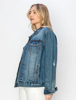 
              Risen Relaxed Fit Vintage Denim Jacket-Plus
            