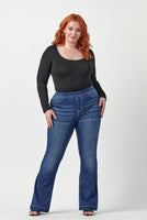 
              Cello Mid Rise Flare Jeggings-Plus
            
