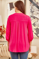 
              Lizzy Hot Pink Tunic Top
            