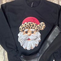 Santa Faux Yarn Christmas Sweatshirt