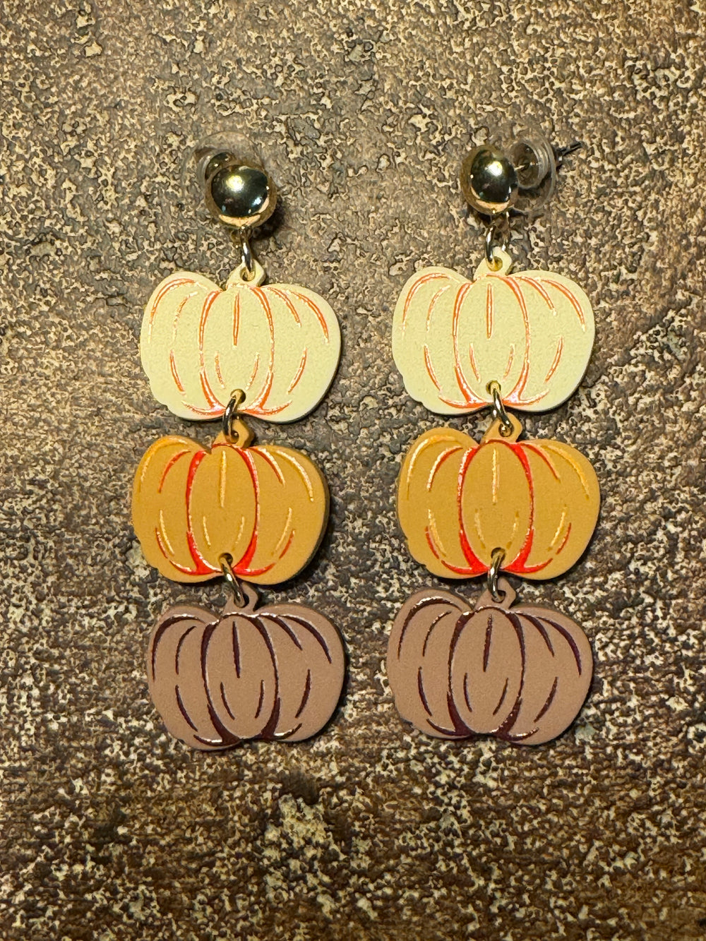 Pumpkin Stack Earrings