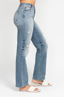 
              Judy Blue High Waist Dad Straight Jeans
            