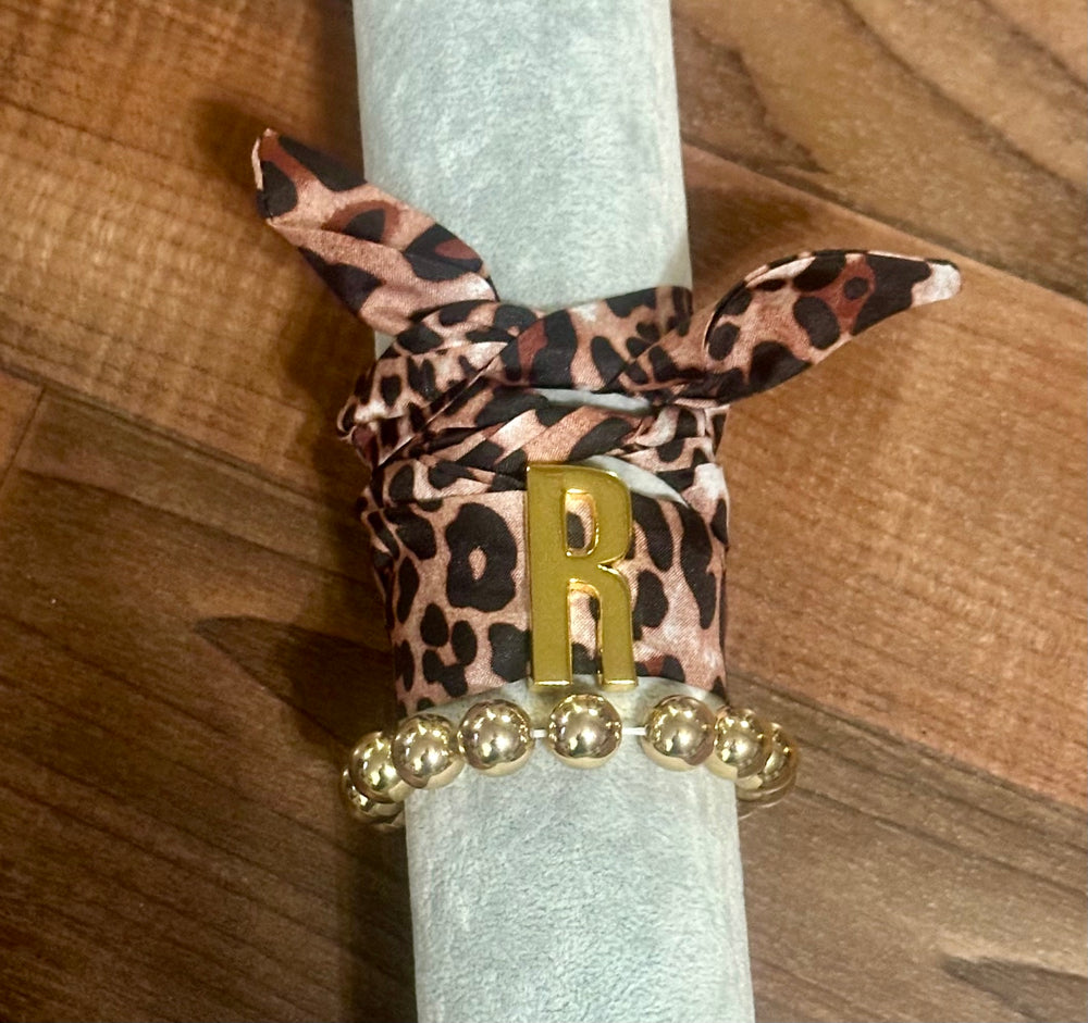 Initial Scarf Bracelet