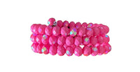 
              Pink AB Wrap Bracelet
            