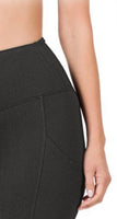 
              Brushed DTY Microfiber Leggings with Pockets-Black
            