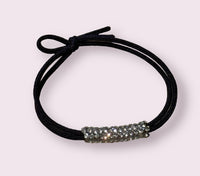 
              Clear Rhinestone Elastic Hair Tie
            