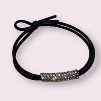 Clear Rhinestone Elastic Hair Tie