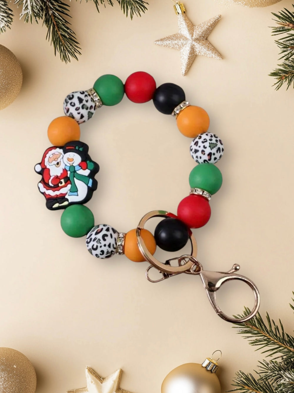 Santa Bracelet Keychain