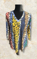 
              Multi Animal Print Tunic Top
            