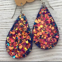 Glitter Color Shift Acrylic Earrings