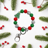 Christmas Tree Bracelet Keychain