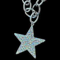 Rhinestone AB Star Necklace Set