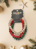 
              Crystal Bead Bracelet Stack-Holiday Glam
            