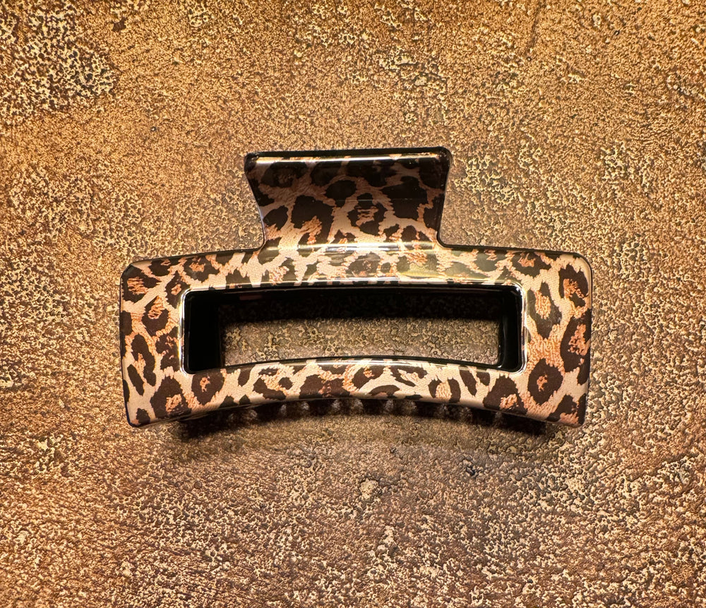 Leopard Print Hair Clip