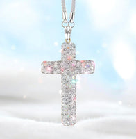 
              Rhinestone Cross Car Ornament
            