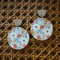 Floral Print Earrings