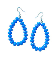 
              Crystal Beaded Earrings-Periwinkle
            