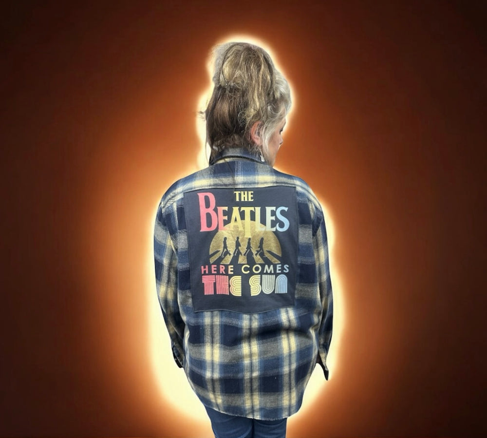 Retro Beatles Flannel Overlay-XL