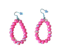 
              Pink AB Teardrop Earrings
            