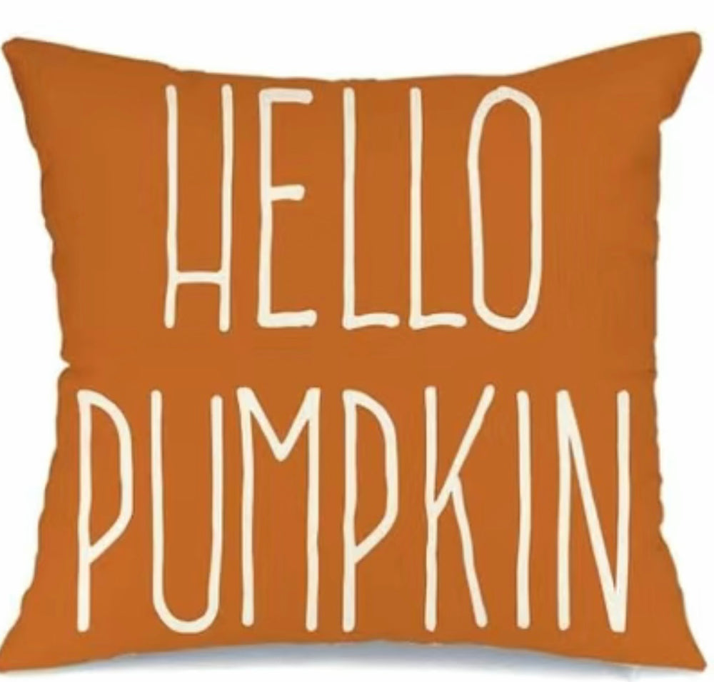 Hello Pumpkin Pillow Cover