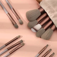 Makeup Brush Set with Bag-13 Pieces