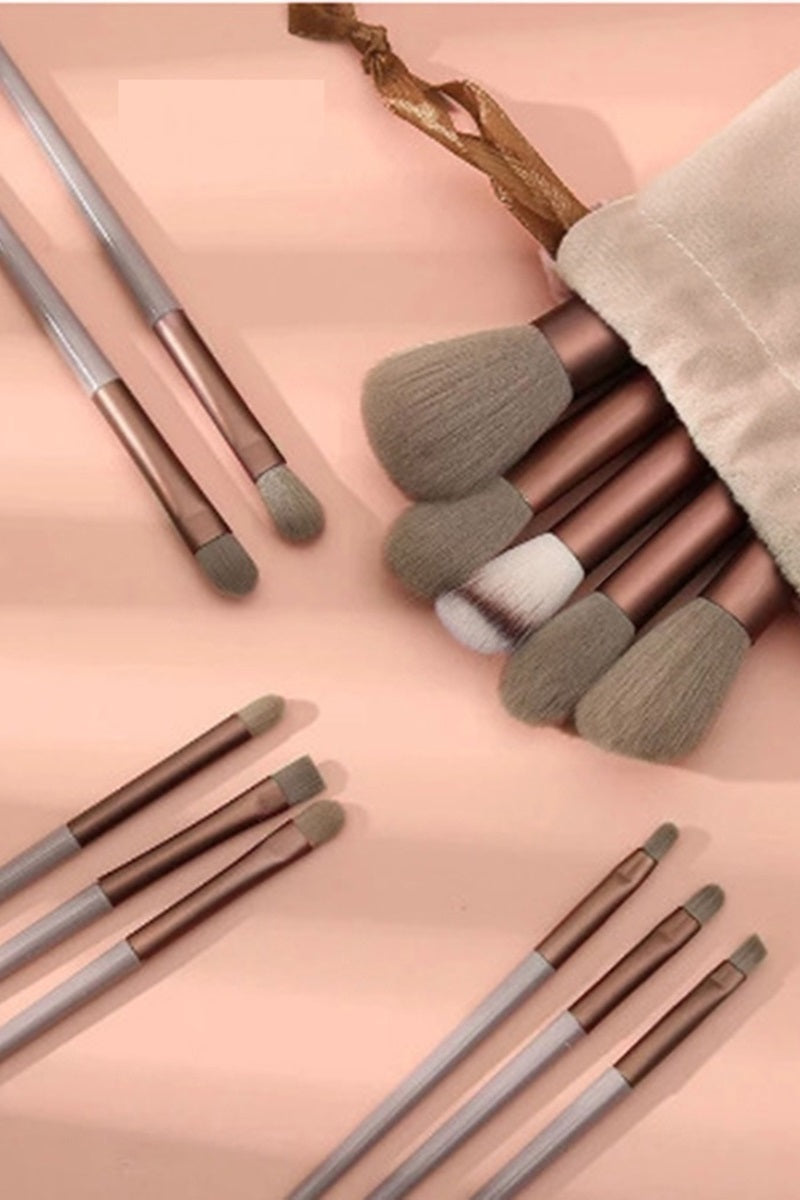 Makeup Brush Set with Bag-13 Pieces