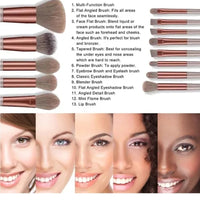 Makeup Brush Set with Bag-13 Pieces