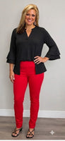
              Magic High Waisted Skinny Pants-Red
            