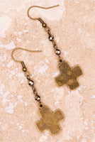 
              Joan Cross Earrings in Bronze
            