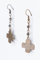 
              Joan Cross Earrings in Bronze
            