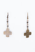 
              Joan Cross Earrings in Bronze
            