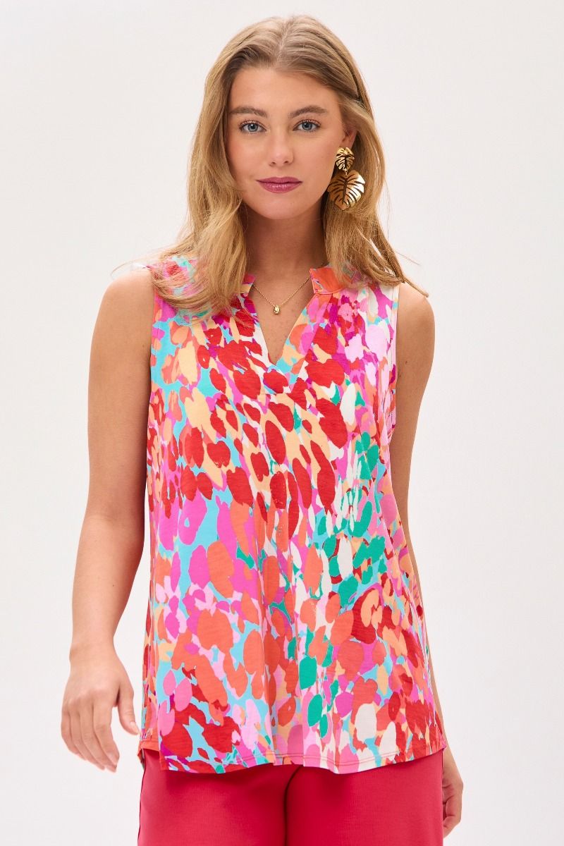 $10! Lizzy Tank Top-Aqua