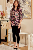 
              Lizzy Mocha Leopard Tunic Top
            