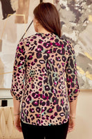 
              Lizzy Mocha Leopard Tunic Top
            