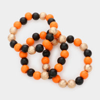 
              Halloween Beaded Stretch Bracelets-Set of 3
            