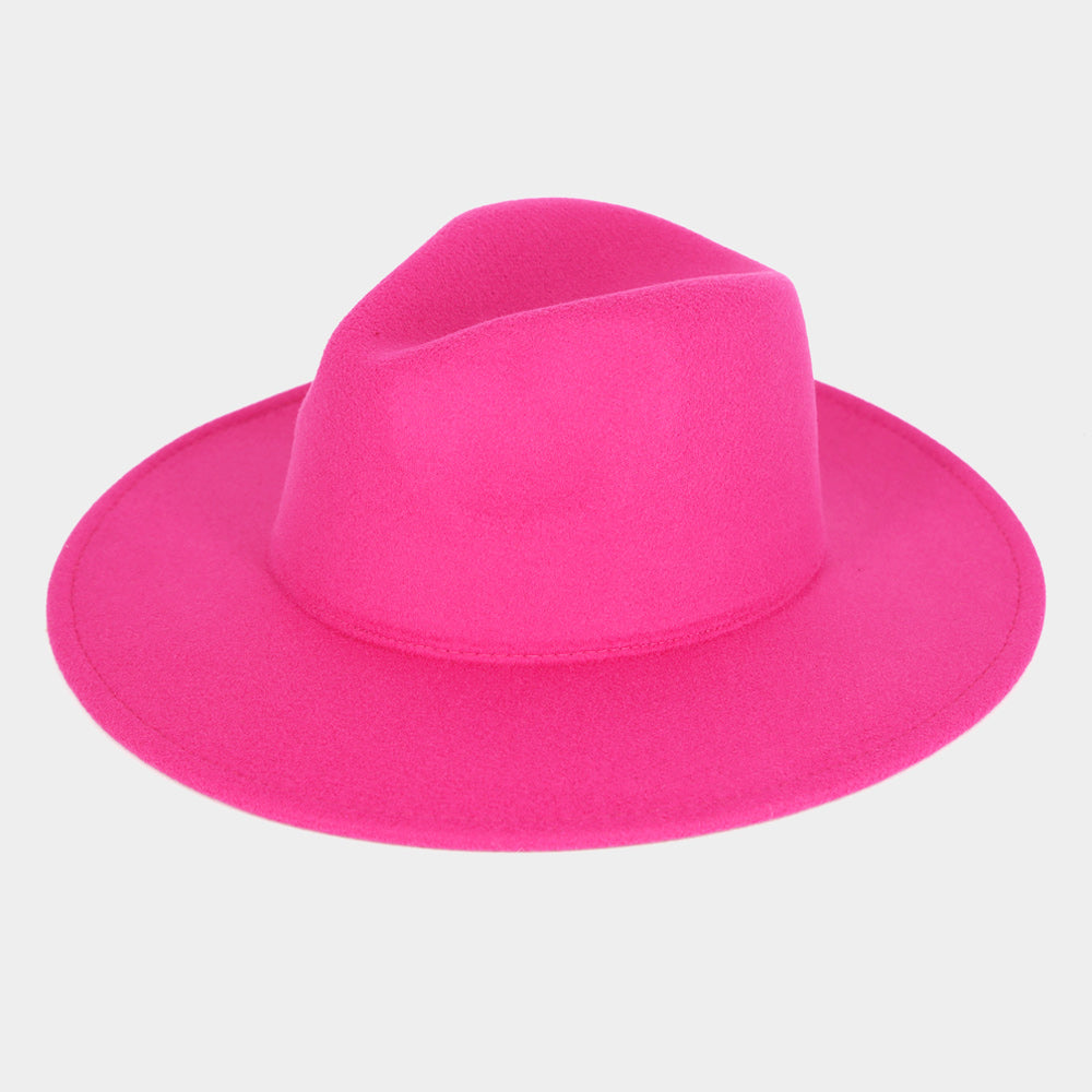 Panama Hot Pink Fedora Hat