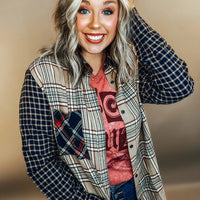 Final SALE! Mixed Emotions Plaid Flannel Shirt