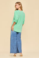 
              Dear Scarlett Lizzy Smock Top - Comfortable & Stylish Everyday Wear - Crushed Mint
            