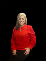 
              Red Lace Trim Ruffle Top
            