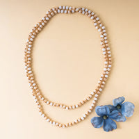 60” Crystal Bead Necklace-Beige AB