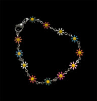 
              Dainty Flower Chain Bracelet-Delicate Floral Jewelry
            