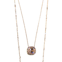 Gala Evening Champagne Crystal Layered Necklace