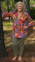 
              Lizzy Bell Sleeve Tunic Top-Chocolate
            