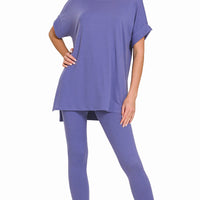 Microfiber S/S Loungewear Set, Marlin