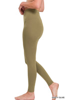 
              Premium Cotton Legging in Dusty Olive, reg size
            