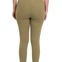 Premium Cotton Legging in Dusty Olive, reg size